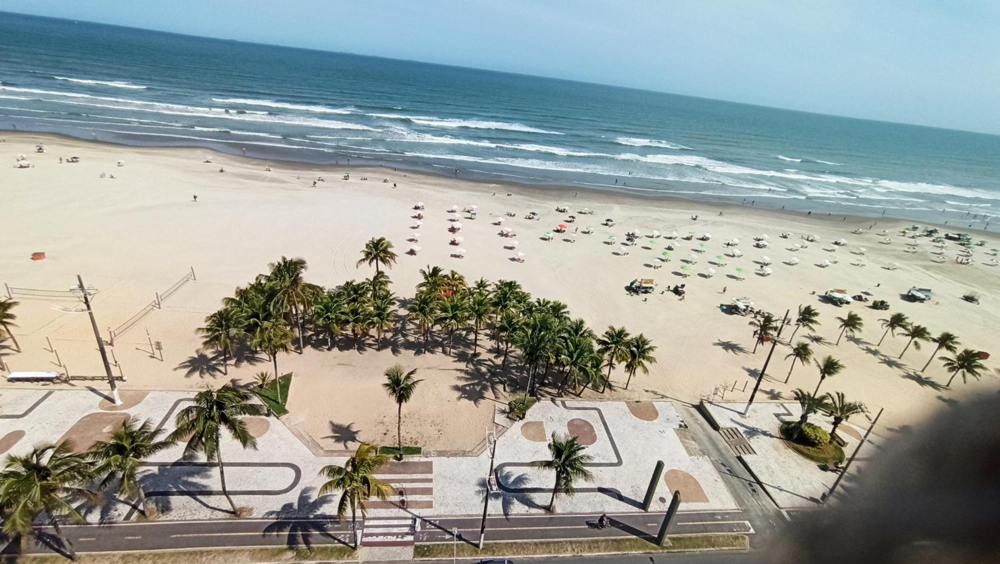 Apartamento De Frente E Com Vista Para O Mar Praia Grande  Exterior foto
